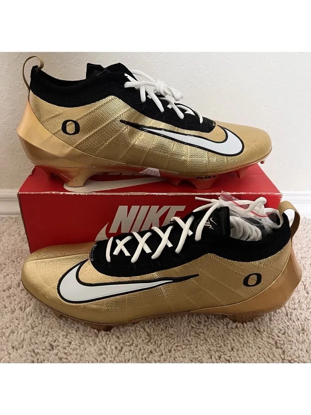 Nike Zoom Air Vapor Elite Oregon Ducks PE Football Cleats Size 14 IB4034-700 New